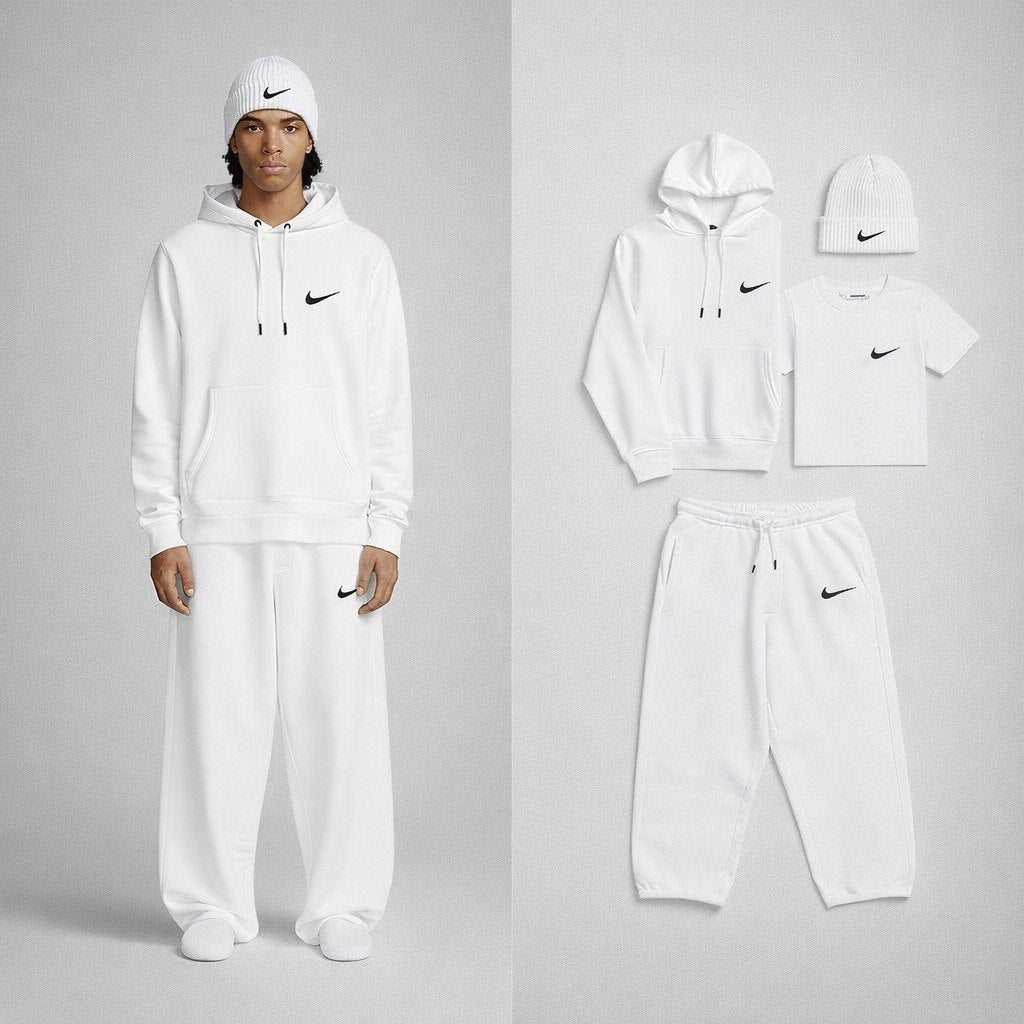 Nk™ Complete Baggy Set – Sweatshirt, Pants, Beanie & T-shirt