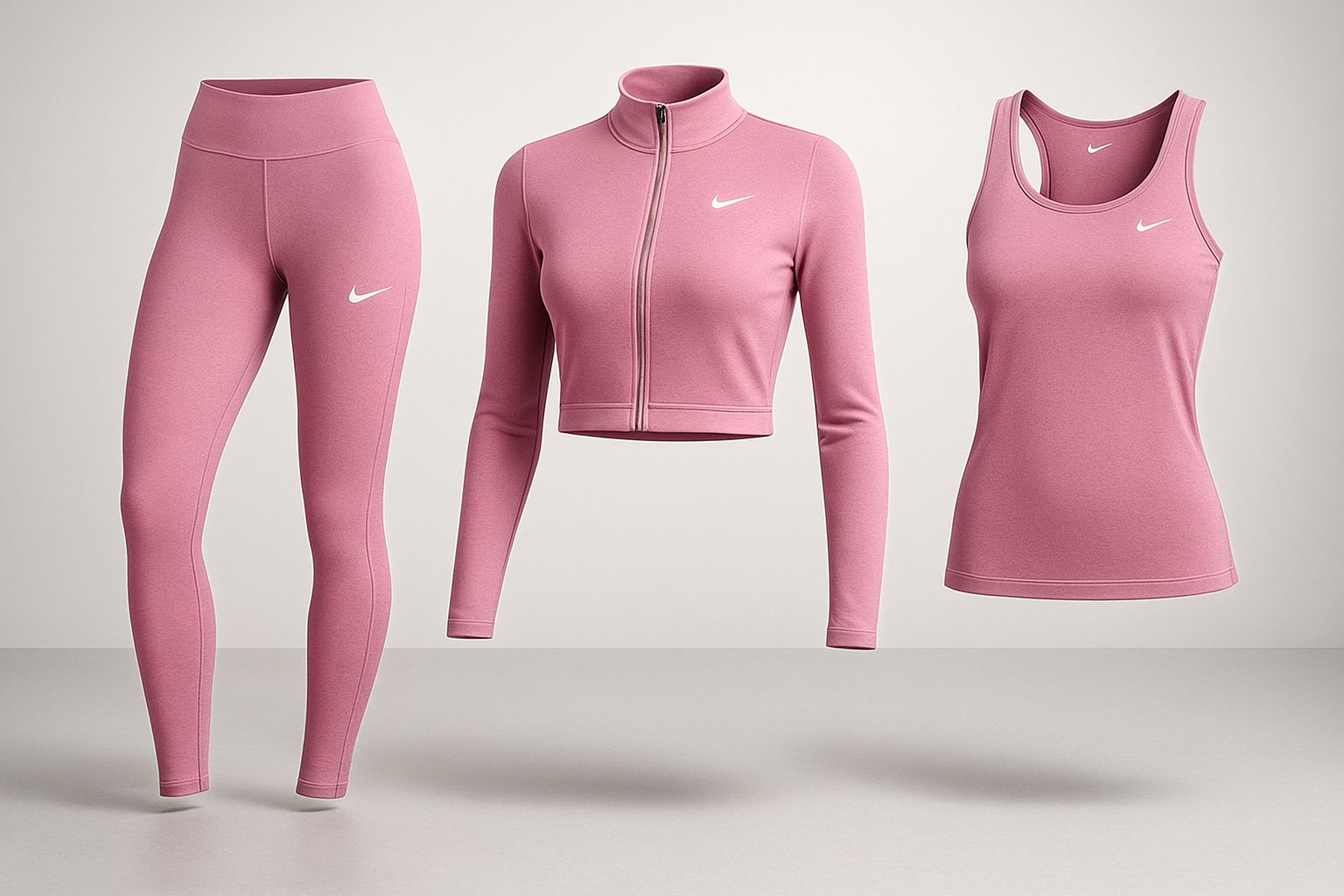 Women's Sportswear Set – NK™ Performance in Dark - Leggings + Tank Top + Jacket